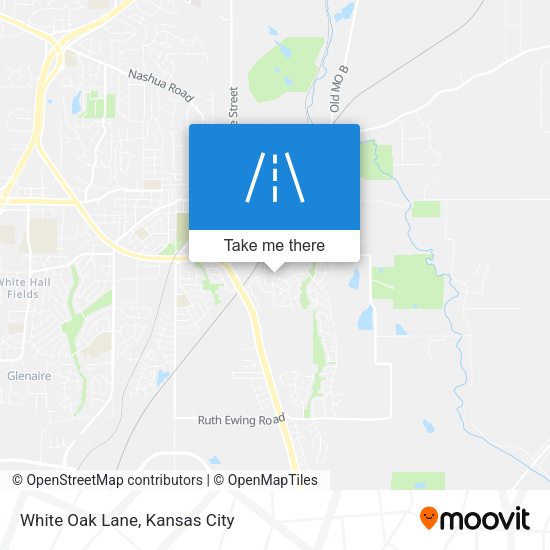 White Oak Lane map
