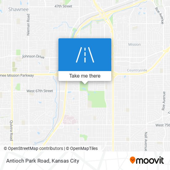 Antioch Park Road map