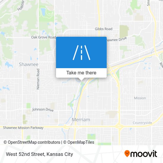 West 52nd Street map