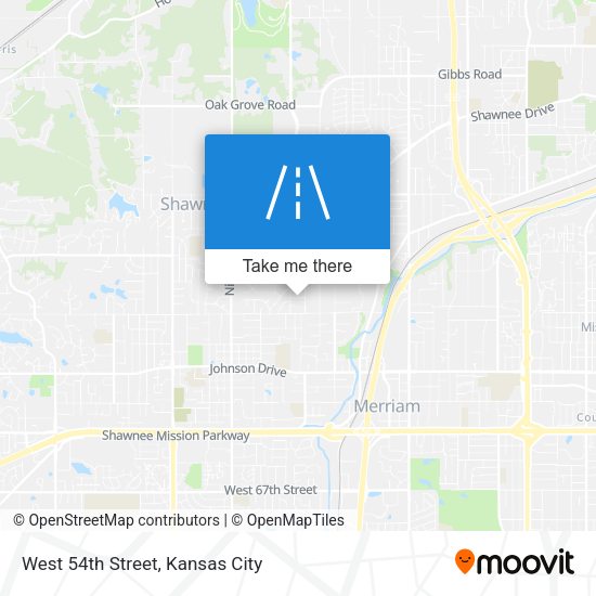 Mapa de West 54th Street