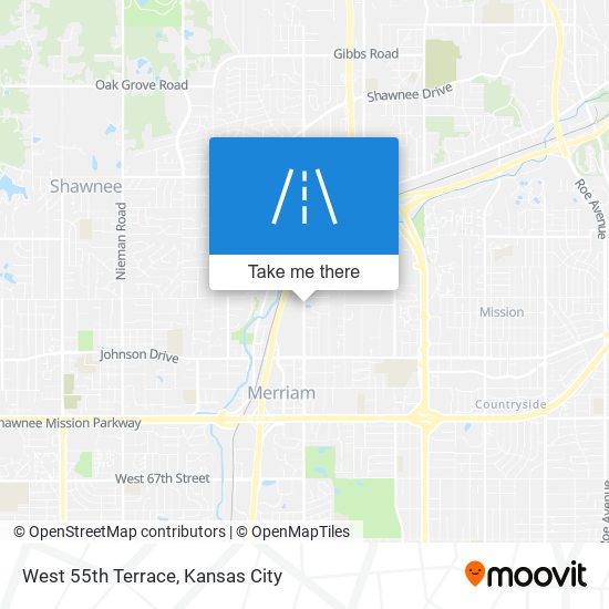 West 55th Terrace map