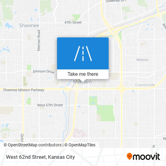 Mapa de West 62nd Street