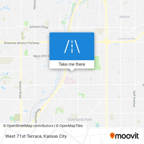 West 71st Terrace map