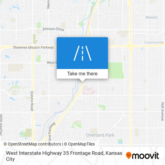 West Interstate Highway 35 Frontage Road map