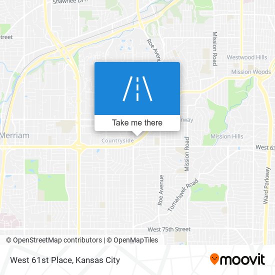 West 61st Place map