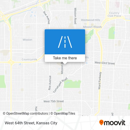 Mapa de West 64th Street