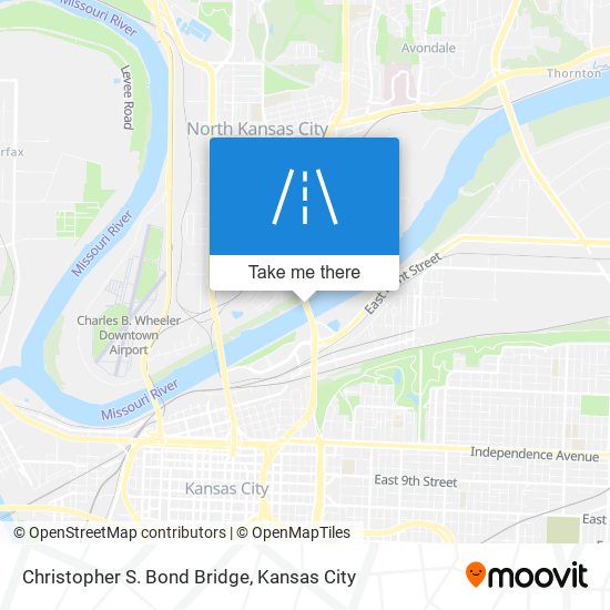 Christopher S. Bond Bridge map