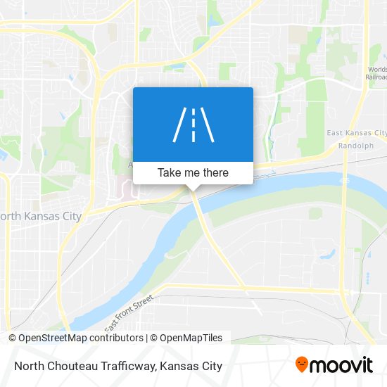 North Chouteau Trafficway map