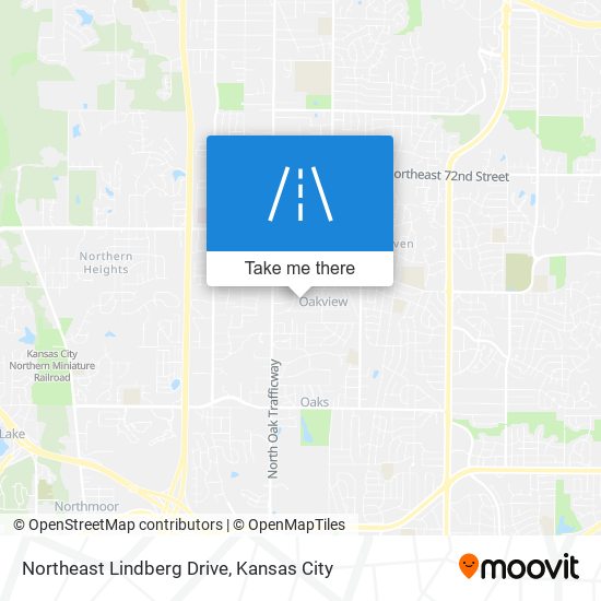 Northeast Lindberg Drive map