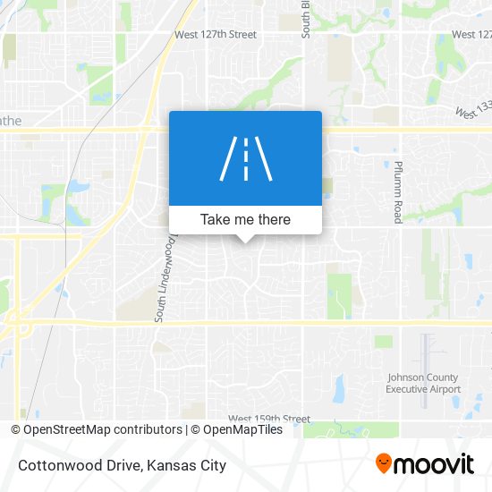 Cottonwood Drive map