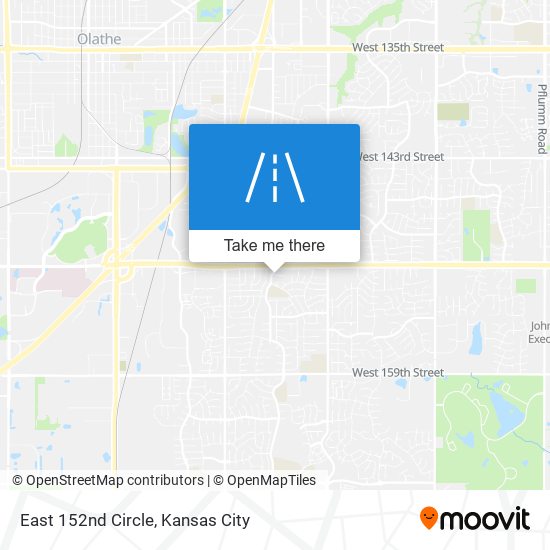 East 152nd Circle map