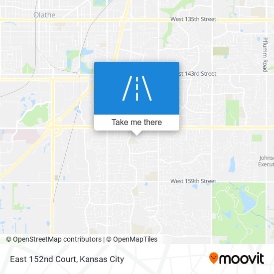 Mapa de East 152nd Court