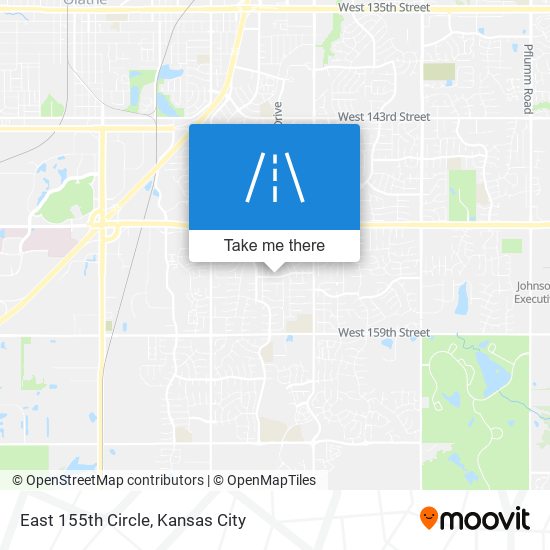 Mapa de East 155th Circle