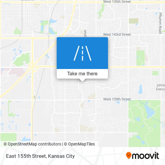 East 155th Street map