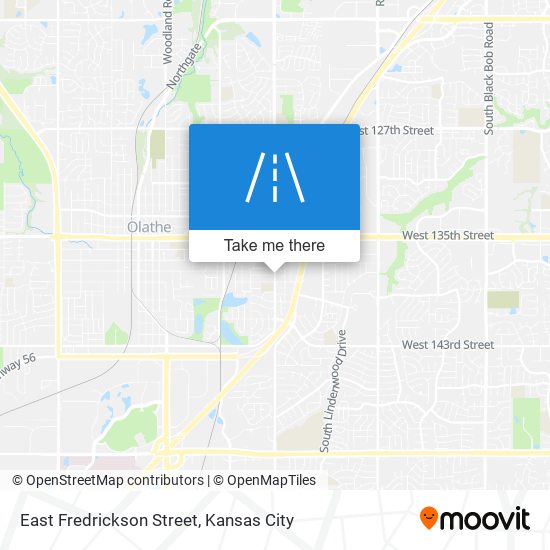 East Fredrickson Street map