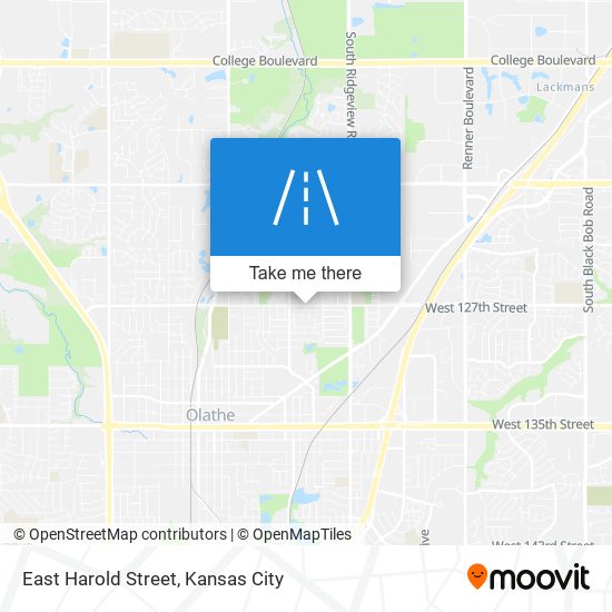 East Harold Street map