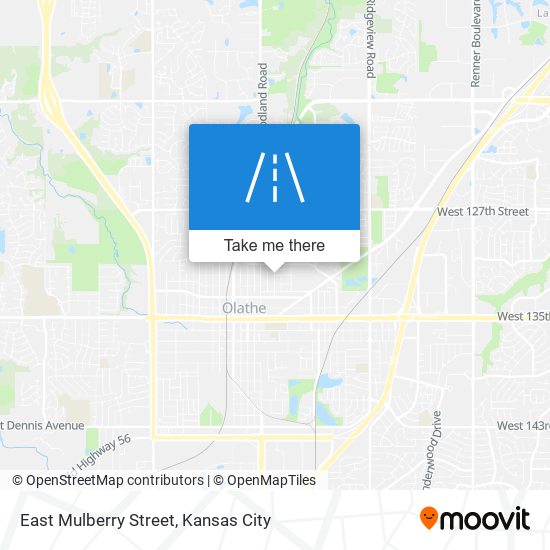 East Mulberry Street map