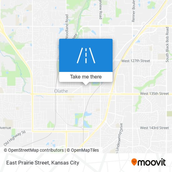 East Prairie Street map