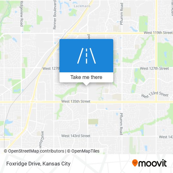 Foxridge Drive map