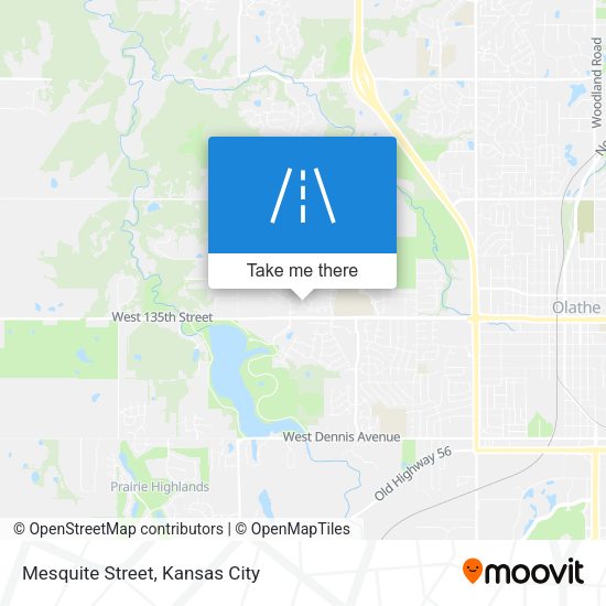 Mesquite Street map