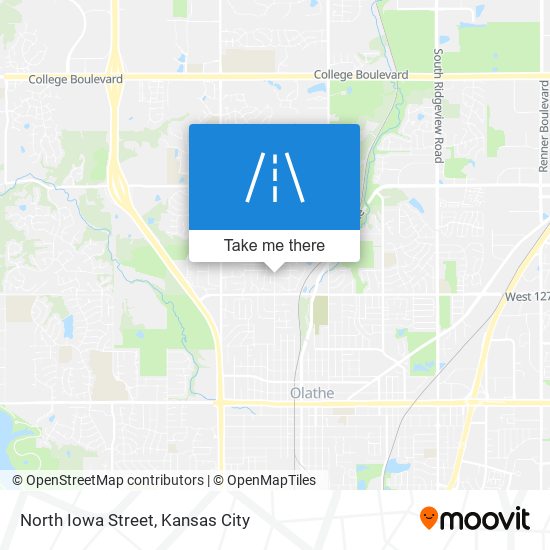 North Iowa Street map