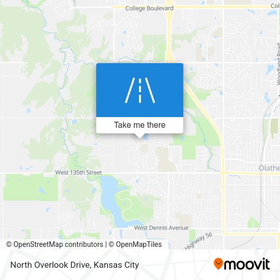 North Overlook Drive map