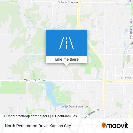 North Persimmon Drive map