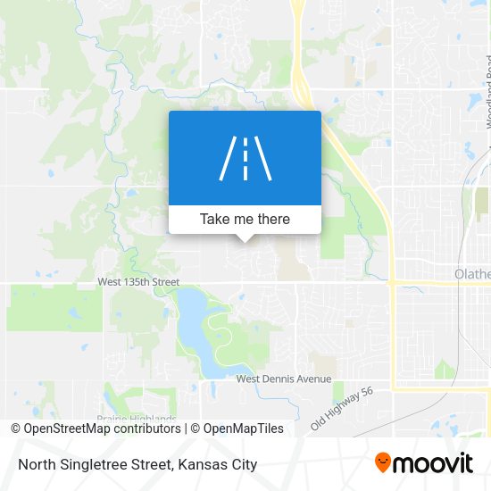 North Singletree Street map