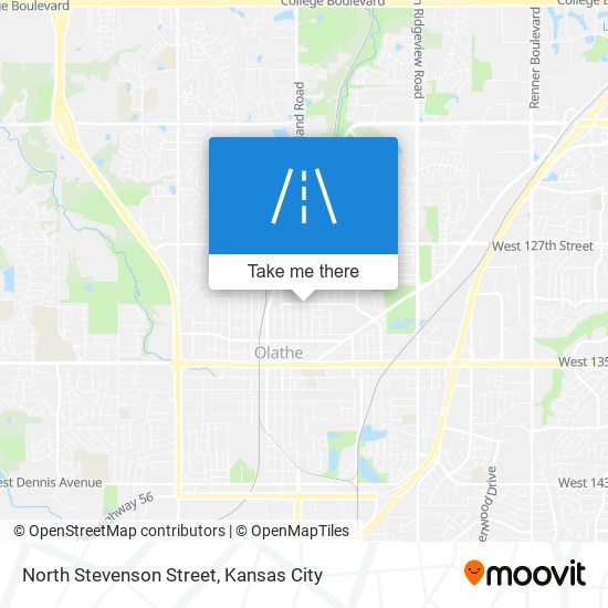 North Stevenson Street map