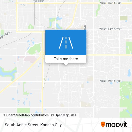 South Annie Street map