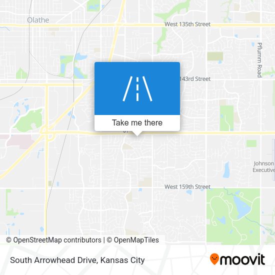 South Arrowhead Drive map