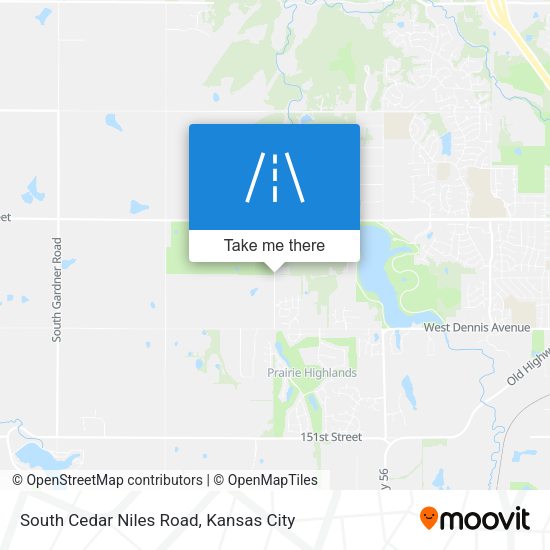 South Cedar Niles Road map