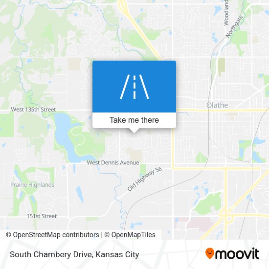 South Chambery Drive map