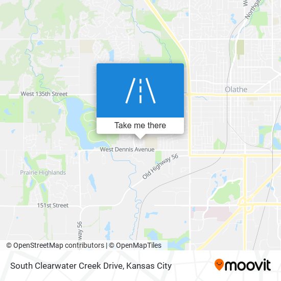 South Clearwater Creek Drive map