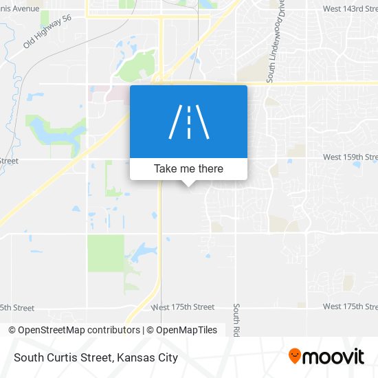 South Curtis Street map