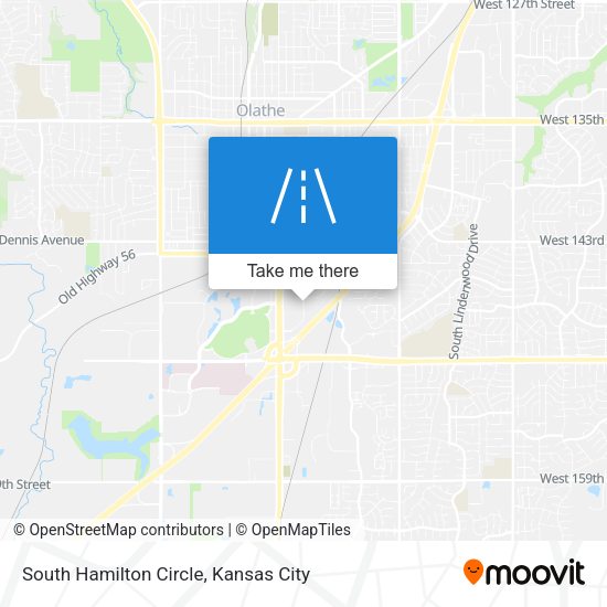 South Hamilton Circle map