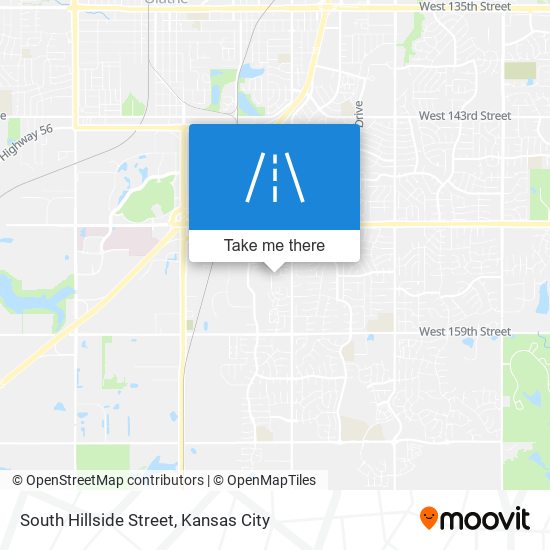 South Hillside Street map