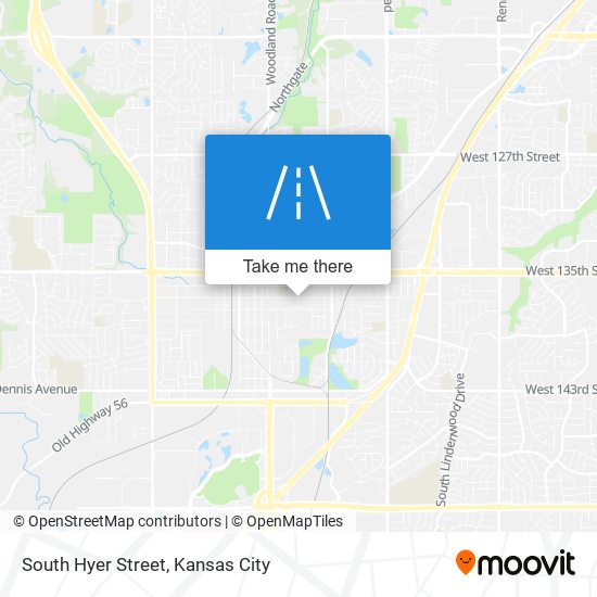 South Hyer Street map