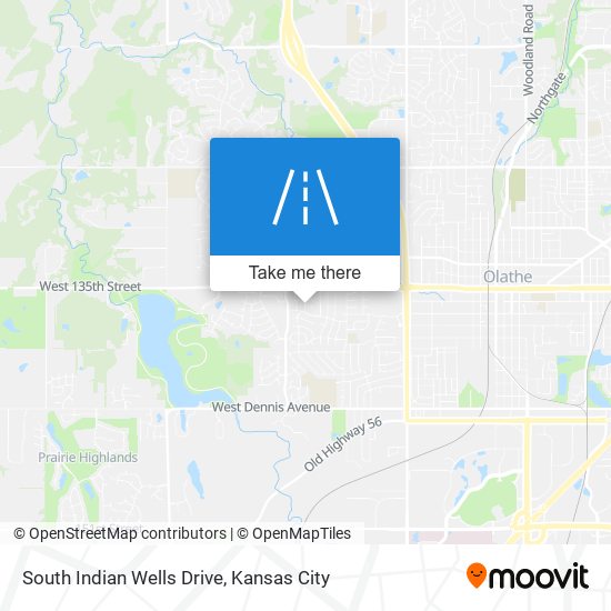 South Indian Wells Drive map