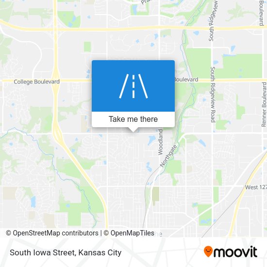 South Iowa Street map