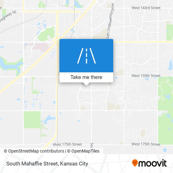 South Mahaffie Street map