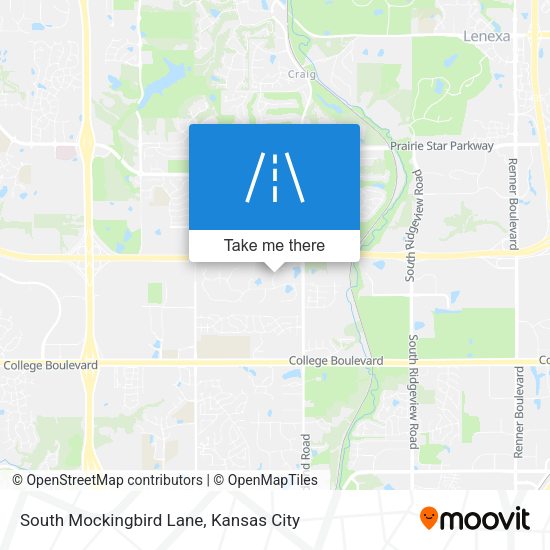 South Mockingbird Lane map