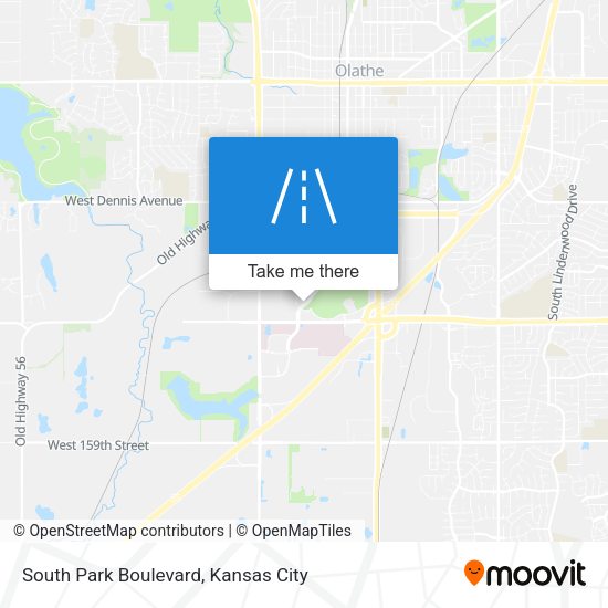 South Park Boulevard map