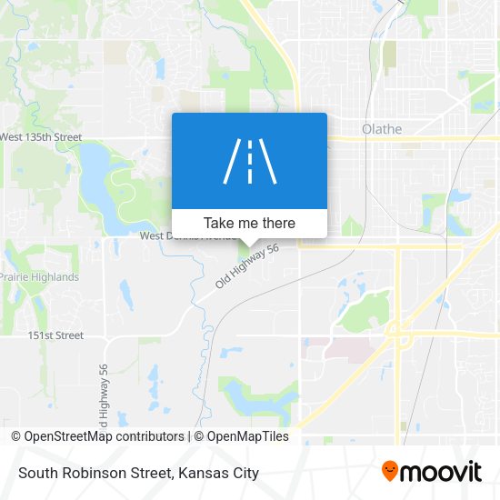 South Robinson Street map