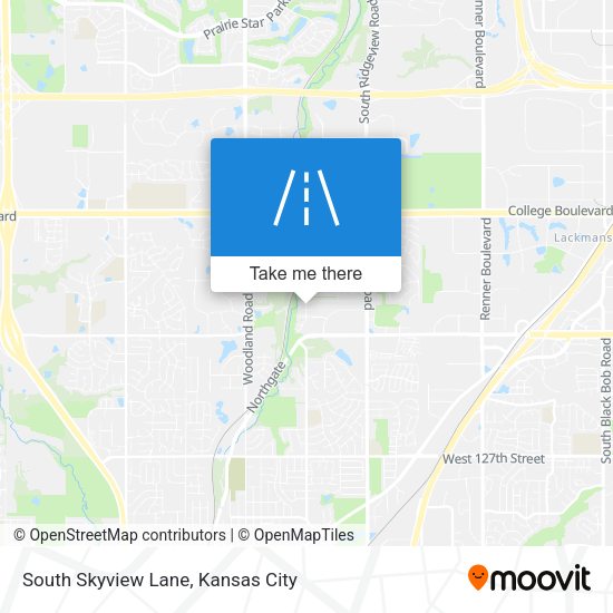 South Skyview Lane map