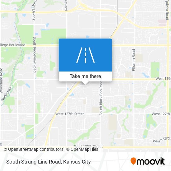 South Strang Line Road map