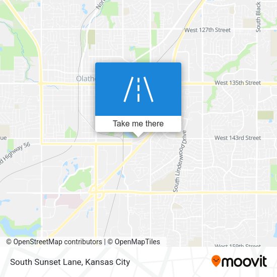 Mapa de South Sunset Lane