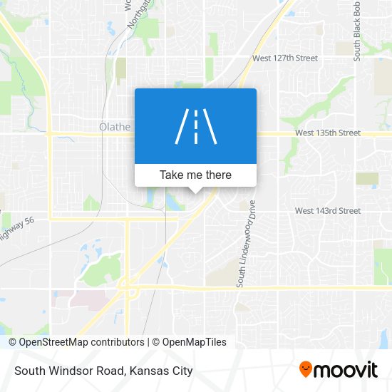 South Windsor Road map