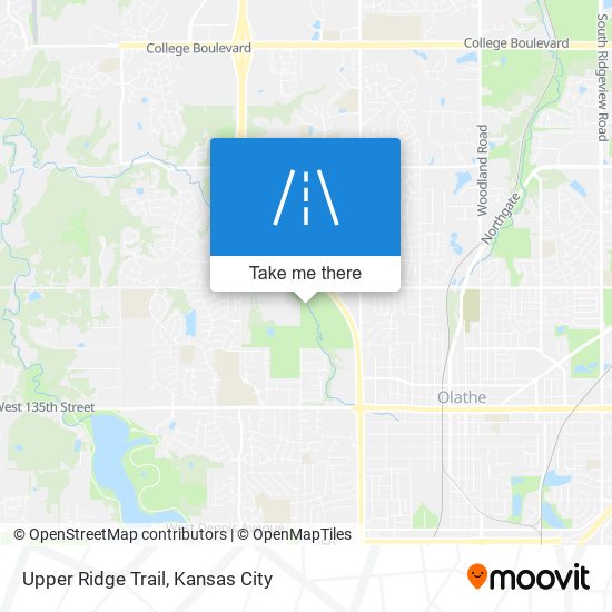 Upper Ridge Trail map