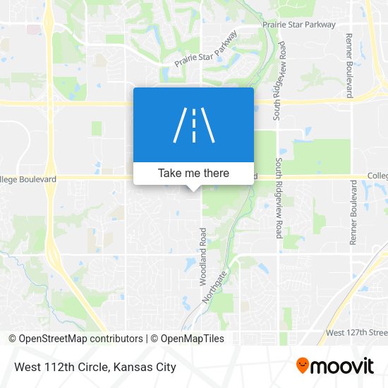 West 112th Circle map